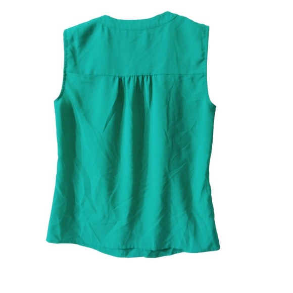 Women's Calvin Klein Sleeveless Green Shirt Size Xs‎ - Picture 3 of 16